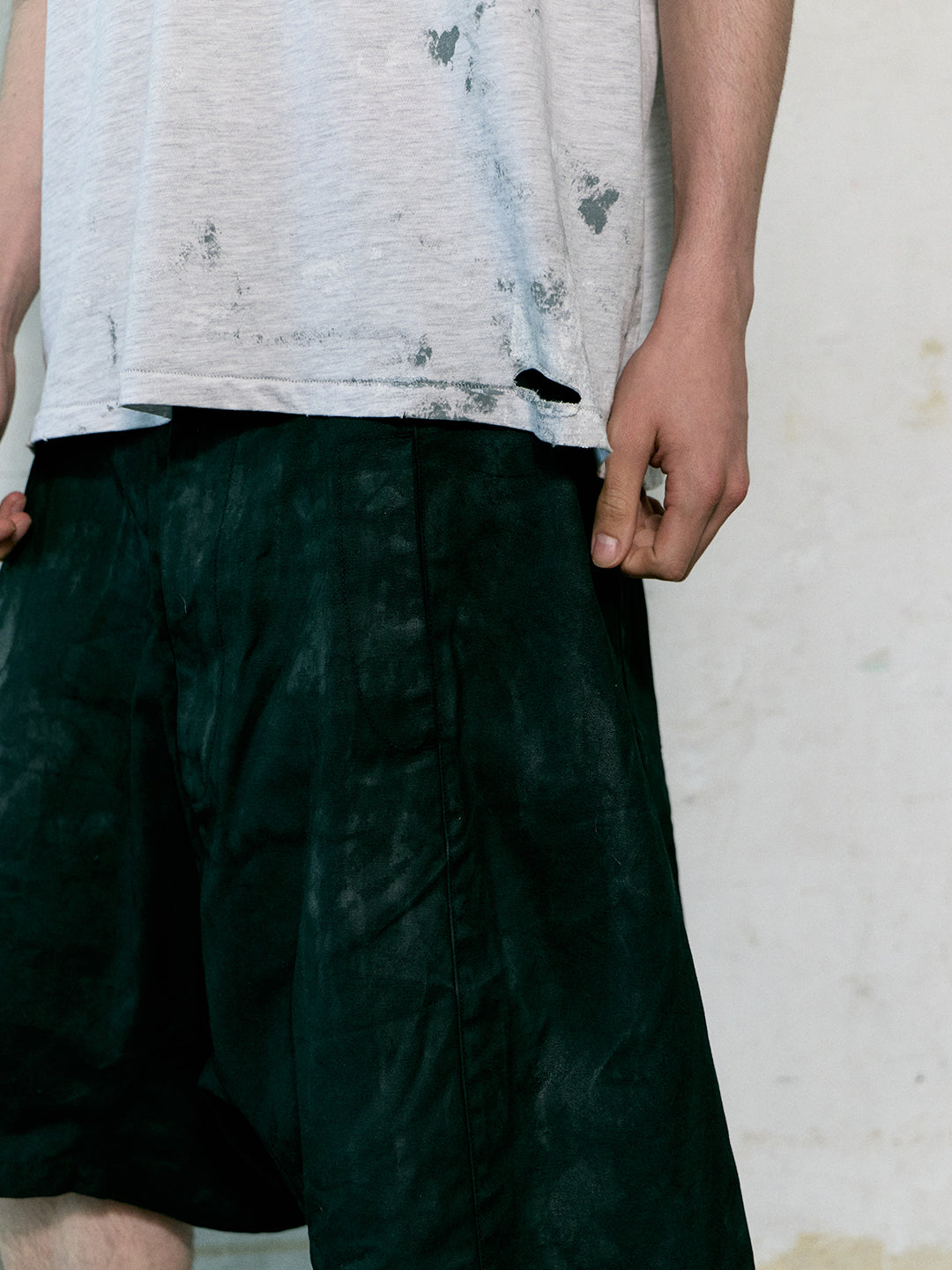 Waxed Tire Pants