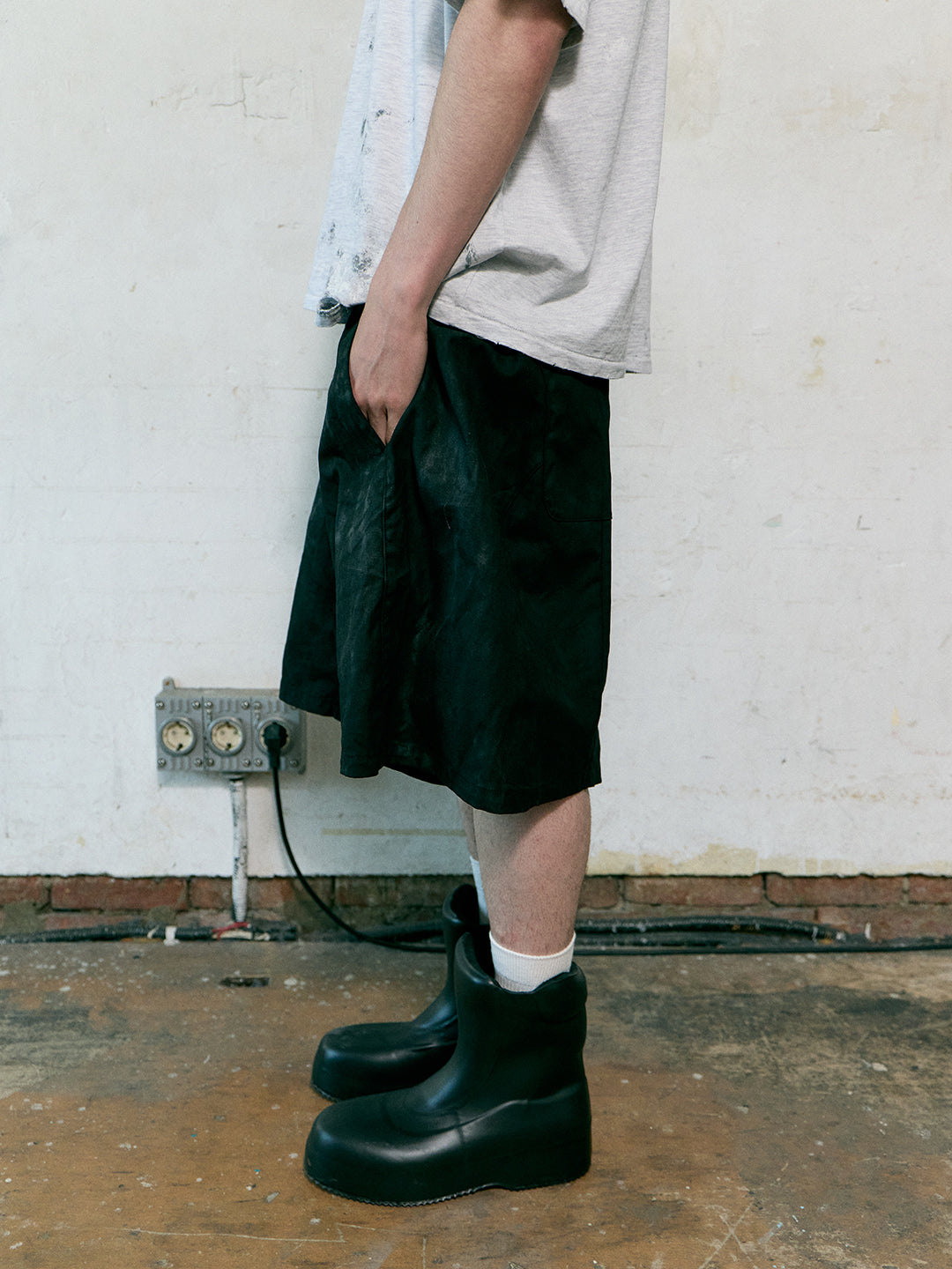 Waxed Tire Pants