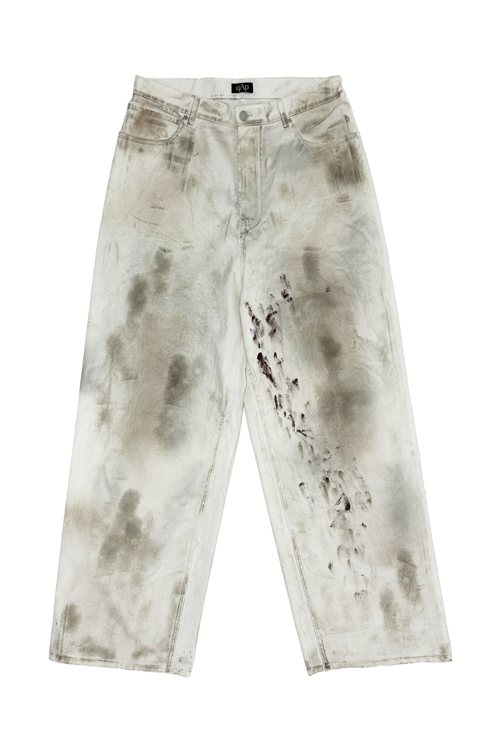 Dirty Baggy Pants - White