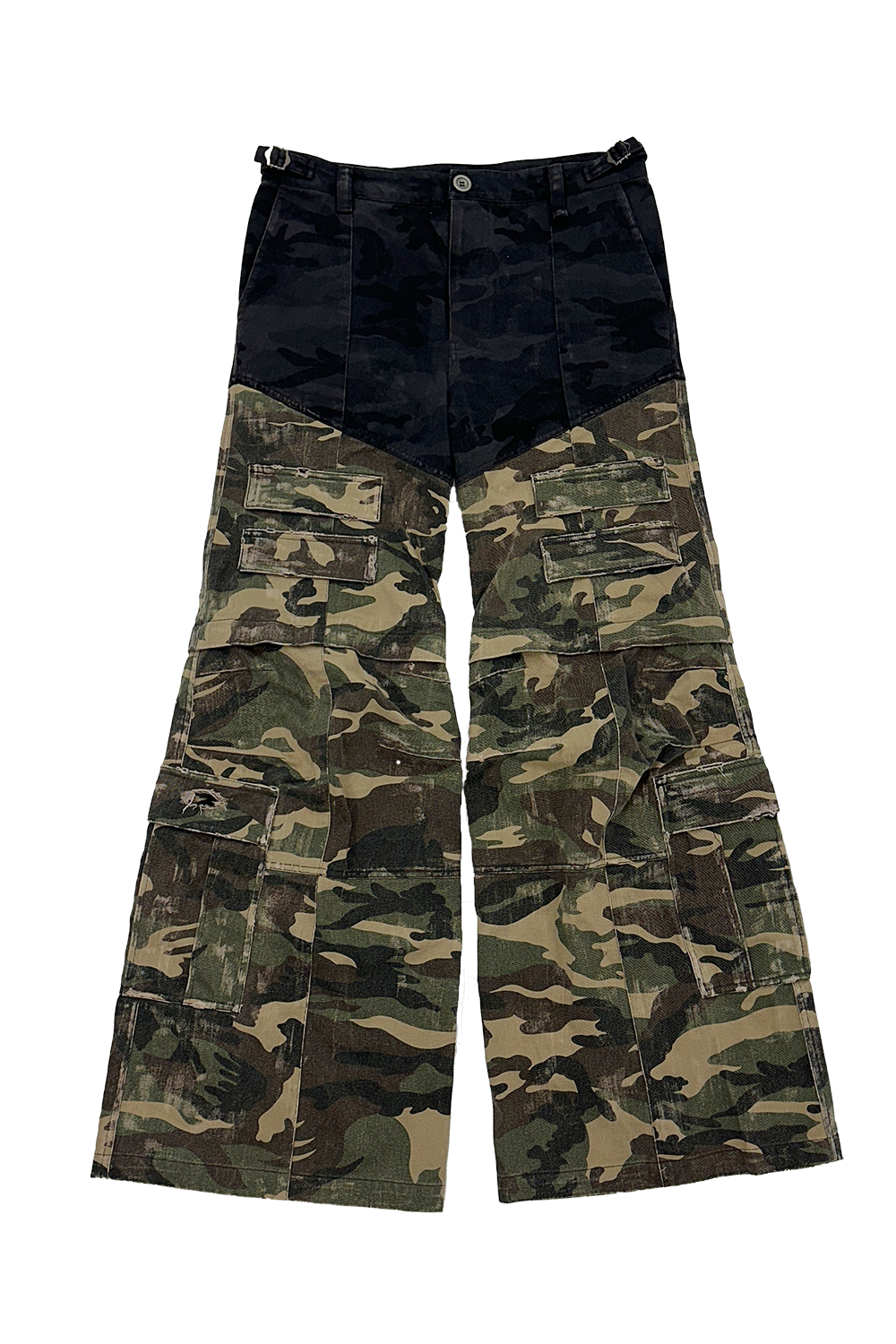 Two-Tiered Cargo Pants - Double(D)