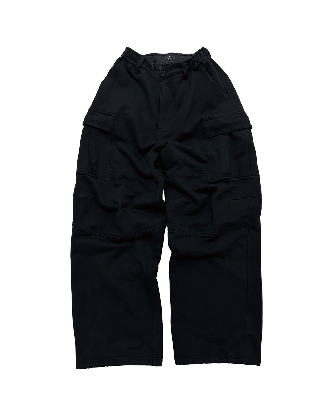 Heavy Cotton Sweat Cargo - Black