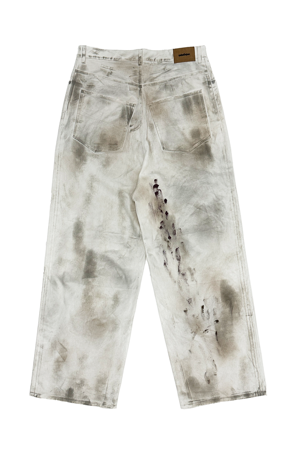 Dirty Baggy Pants - White